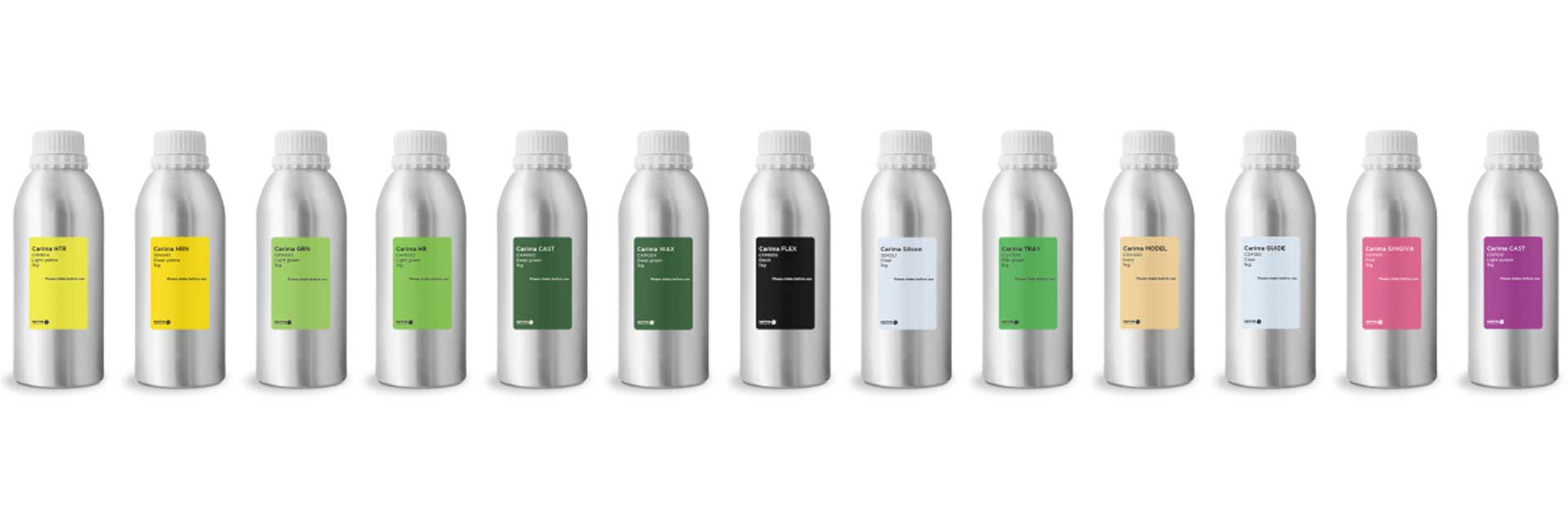 A complete range of resins for 3D printing