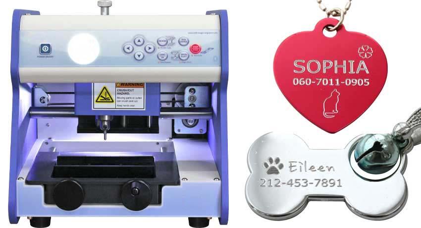 2S engraving machine for jewelry, tags, nameplates and medals