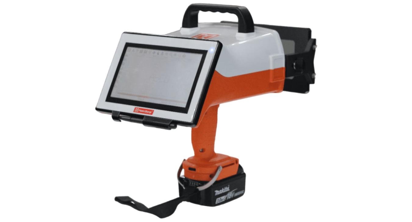 MNSBTC-103 Portable cordless dot peen marking machine with touch screen